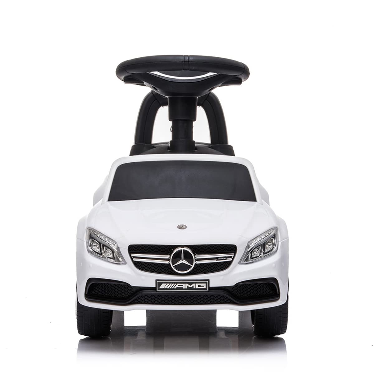 Correpasillos Niños Mercedes AMG C63 Correpasillos con Licencia Oficial para Niños | Almacenamiento Bajo el Asiento y Sistema Antivuelco | Coche de Juguete Infantil sin Pedales