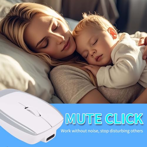 Mini souris sans fil portable argent compacte et ergonomique