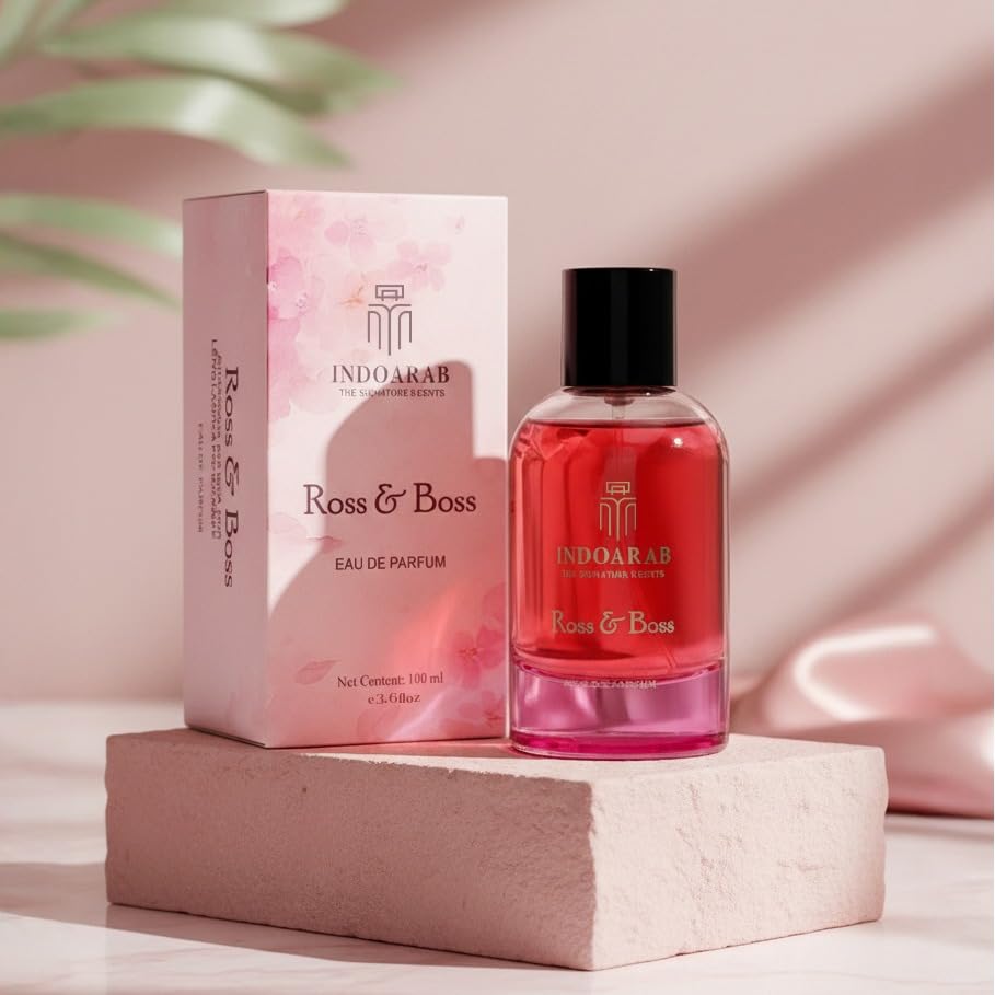 Image of Premium ROSS & BOSS Perfume 100ML | Sweet Fragrance for Men & Women | Rose, Vanilla, Cinnamon & Patchouli Notes | Long Lasting 6-7 Hours | Unisex Luxury Perfume