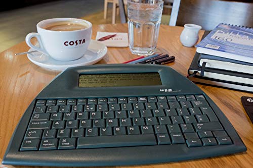 alphasmart neo handheld word processor with full size keyboard calculator