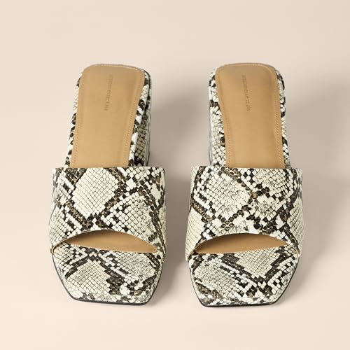 Image of Amazon Essentials Women's Platform Block Heel Mule Sandals | Party Sandals