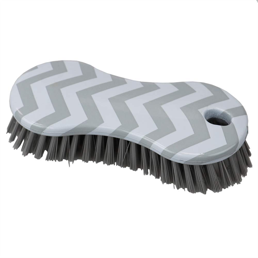 Home BasicsMulti-Purpose Plastic Scrub Brush, 6.25" x 2.75" x 1.5", Gray