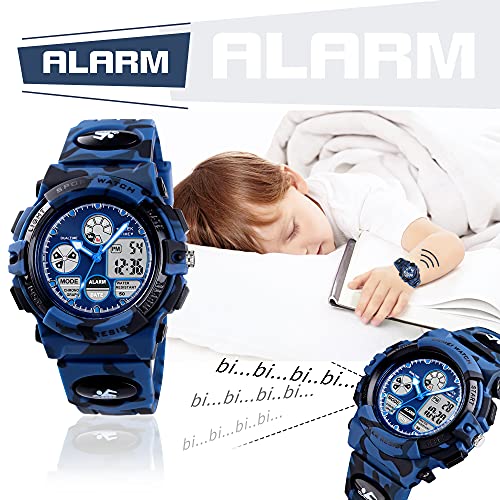 Boys Electronic Sports Watches Fashion Casual Multifunction Chronograph Wrist Watch For Children #TOP2