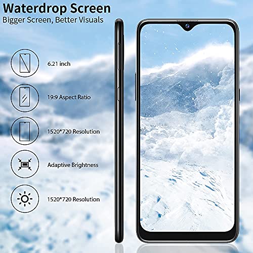 Smartphone-Libre-4G-Blackview-A80-621-HD-Pantalla-con-Camara-Cuadruple-13MP-16GB-ROM-128GB-SD-Bateria-4200mAh-Android-10-GO-Telefono-Movil-Barato-Dual-SIM-Huella-DigitalFace-IDGPSFM-Negro