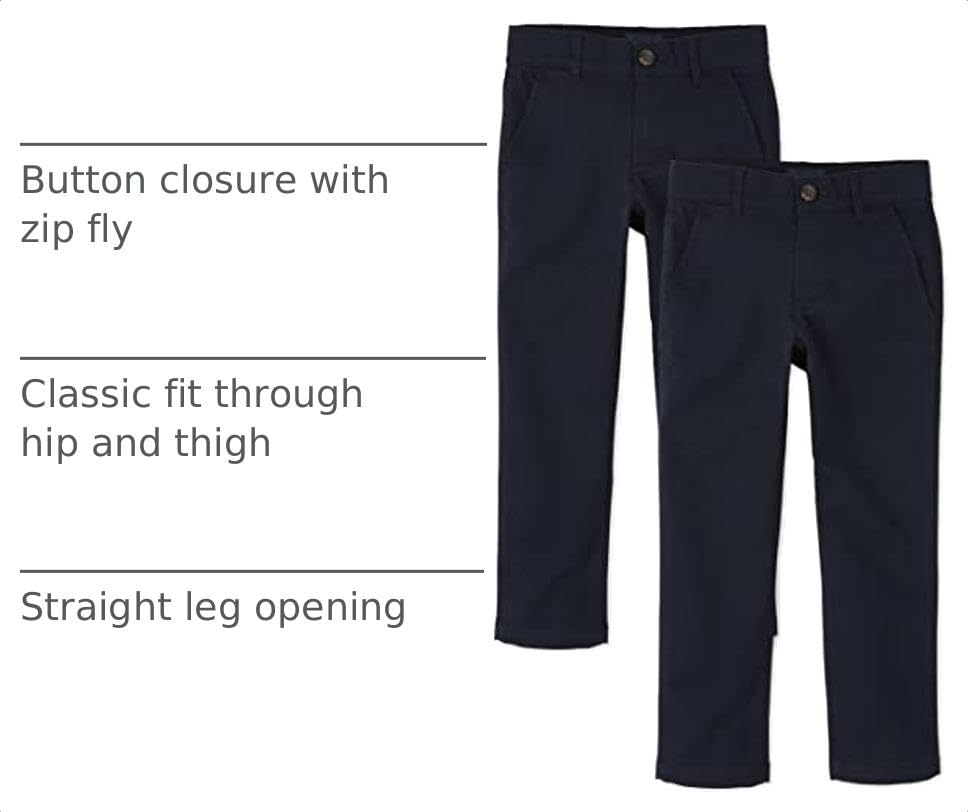 Image of The Children's Place Boys' Stretch Skinny Chino Pants, Multipacks