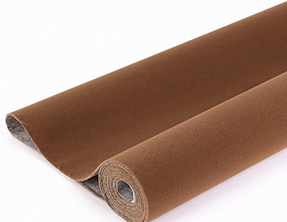 Velvet Repair Patch,Patch Self Adhesive Vinyl Velvet Repair Patches Kit for Couches Car Seats Handbags Jackets Furniture (Brown,50x120cm)