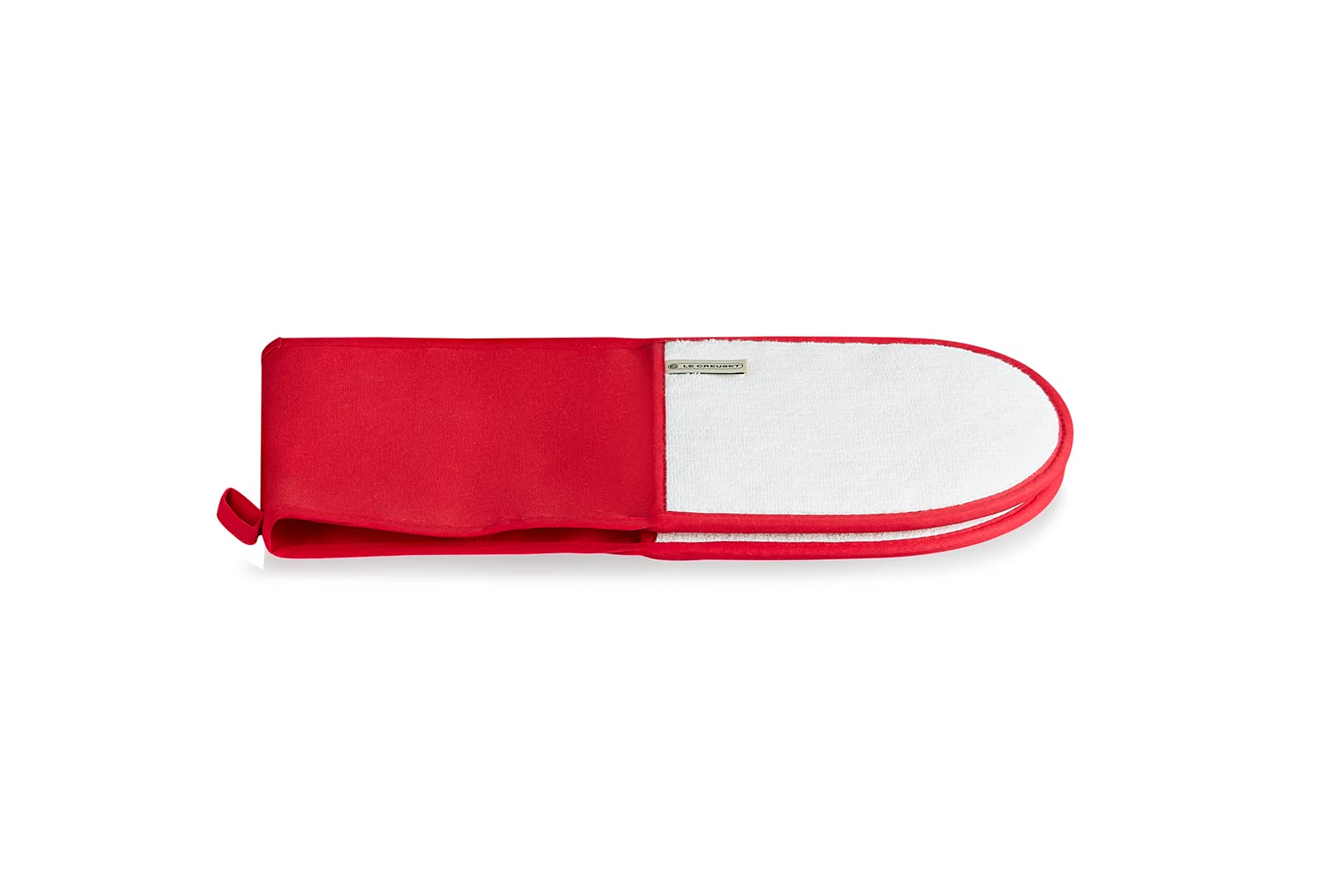 Le Creuset Doppel-Handschuh mit Schlaufe, Einheitsgröße, Kirschrot, Baumwoll-Canvas, 95001000600000 (Packung mit 3)