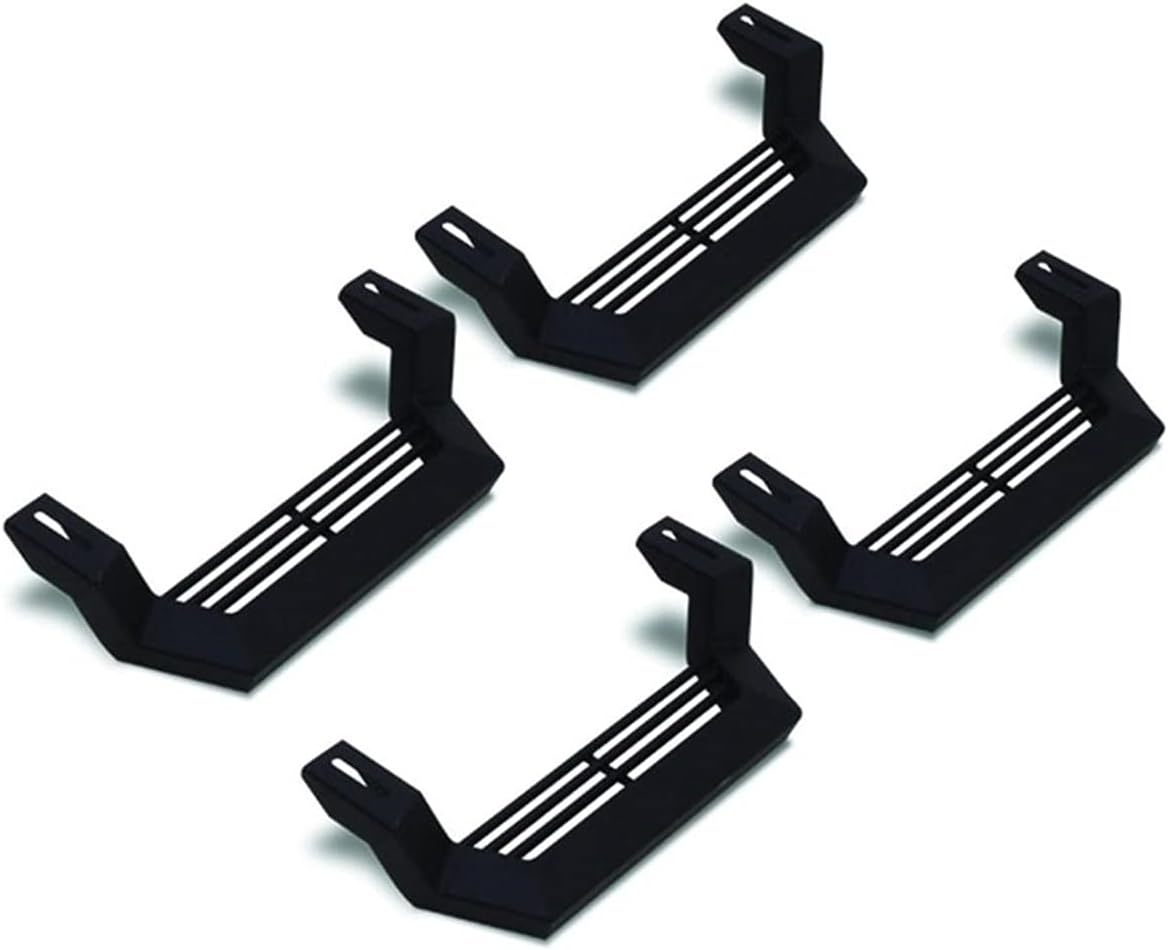 RAMPAGE PRODUCTS Rock Rail Short Steps for All Jeeps | 4-Piece Set, Rock Rails Sold Separately, Steel, Black | 26410034 | Universal Fit