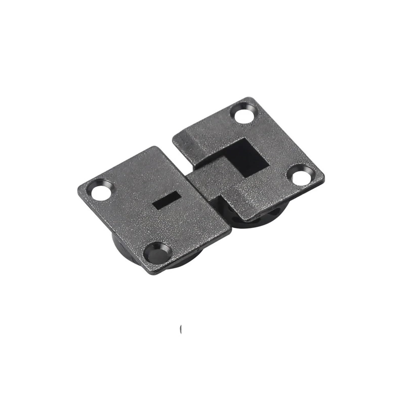 Kdhcvkz Black Nickel 4Pcs Detachable Zinc Square Drop Down Cabinet Hinge Black Silver(Black Nickel)