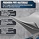 Tarpofix® Anhänger Plane 210 x 115 cm inkl. Planenseil | Anhängerplane Flachplane aus PVC PLANENMATERIAL | Verstärkte Böckmann Anhänger Plane für 750kg PKW Hänger | Abdeckplane Anhänger Abdeckung Grau