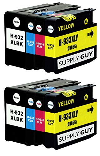Sostituisce le cartucce d'inchiostro originali HP932 HP932XL Nero (CN053AE), HP933 HP933XL Ciano (CN054AE), Magenta (CN055AE), Giallo (CN056AE)