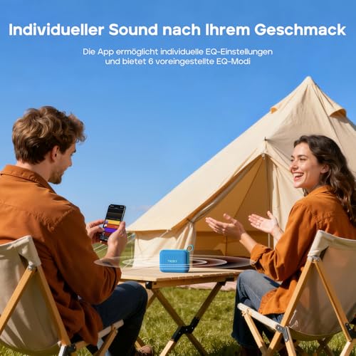 Tribit PocketGo Mini Bluetooth Lautsprecher, 20 Std., IP68 wasserdicht – Ansicht 6