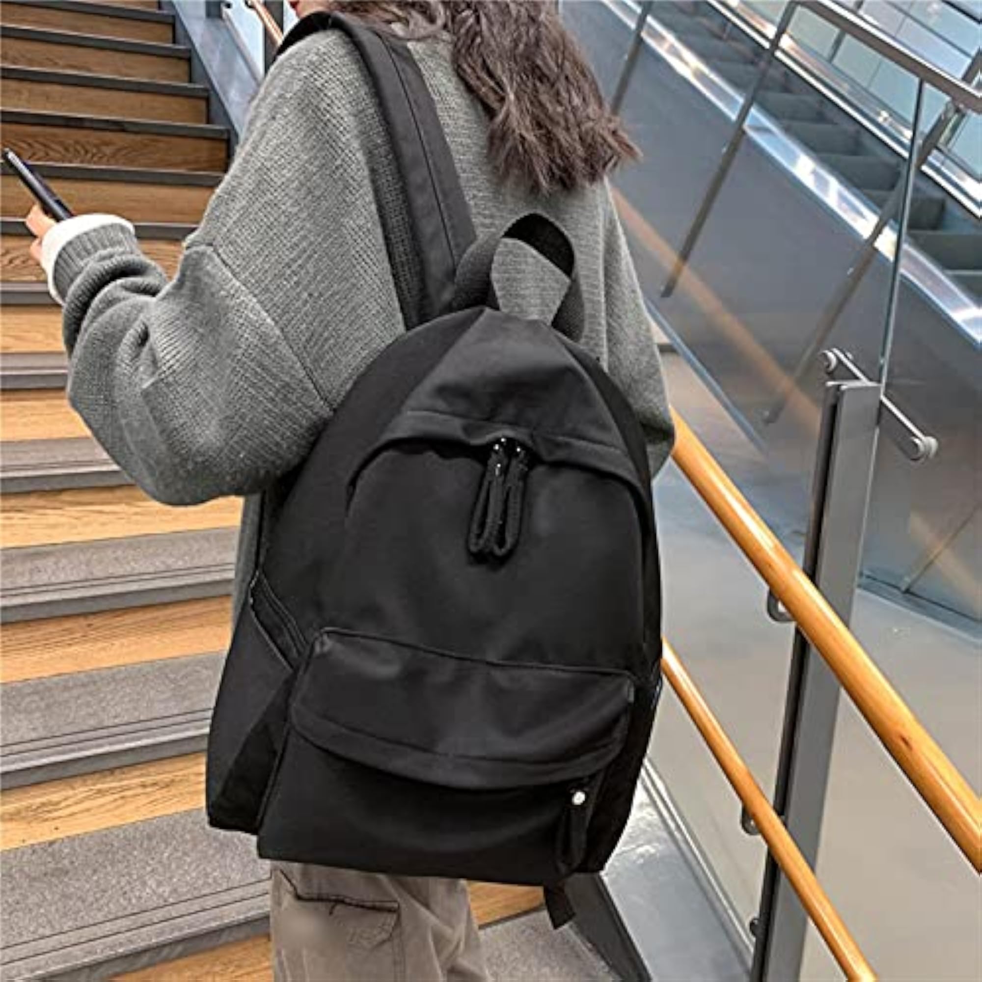 Women's Canvas Anti-theft Shoulder School Bag