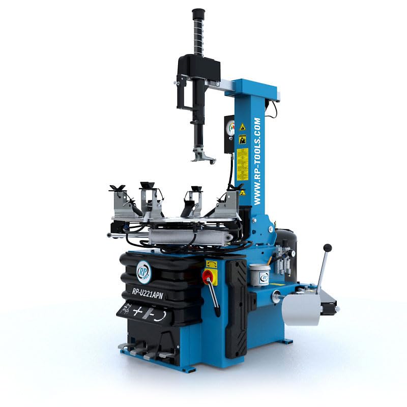 Montiermaschine Reifen PKW Vollaut. 400V (2 Stufen) 10-24 mit pneumatisch kippbarer Säule + AIR-SHOCK + MOT. SATZ