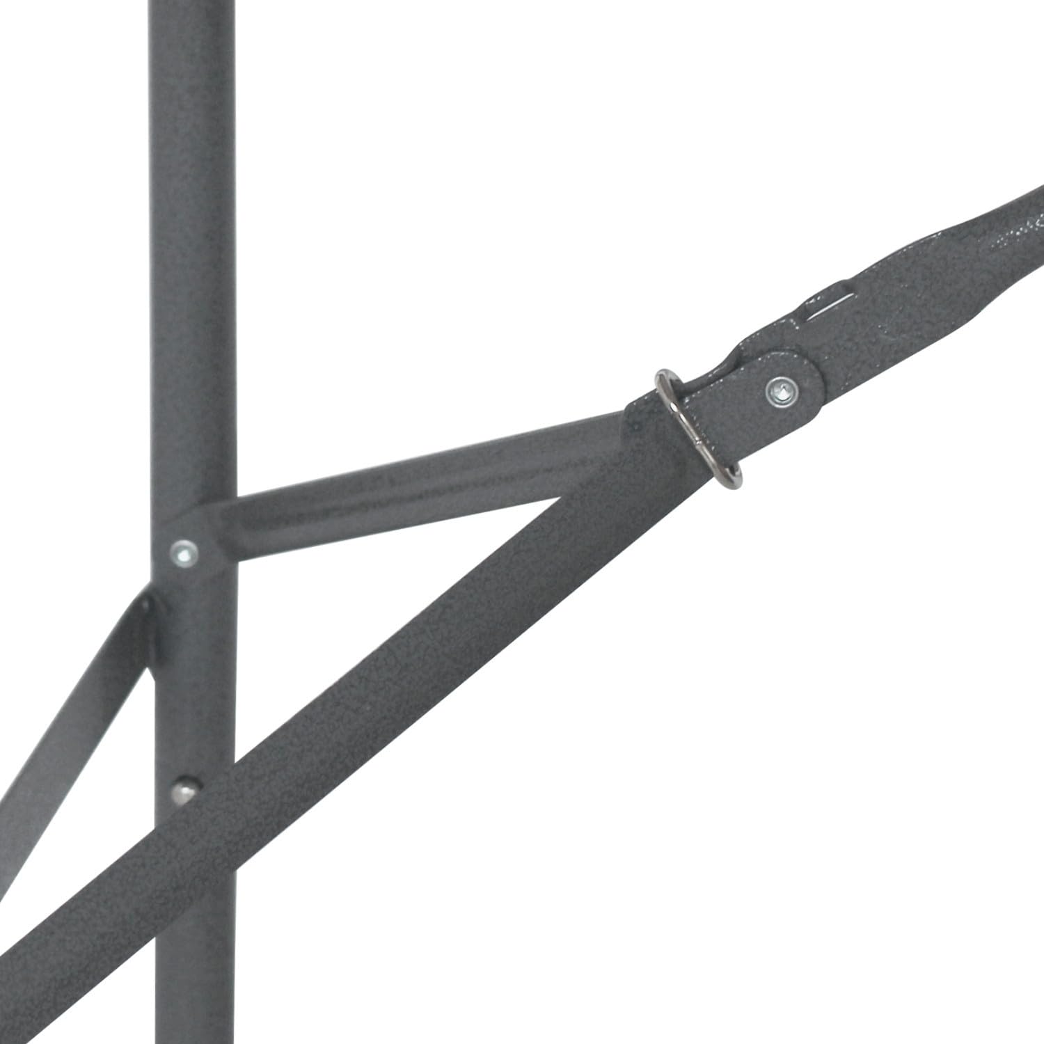 THINIA HOME - Mesa Plegable Portátil para Camping 122cm, Resina, Uso Interior y Exterior, Jardín, Terraza, Eventos y Celebraciones, Catering, Diseño Maleta, Asa de Transporte, Ligera, Blanco