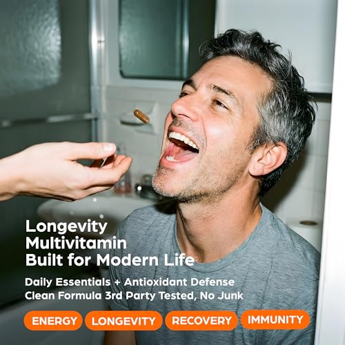 Image of PS Longevity Supplements - Methylated Multivitamin for Men and Women with B Vitamins, Nicotinamide Riboside, CoQ10, Resveratrol, ALA - Antioxidant Defense for Modern Life (2 Month Supply)