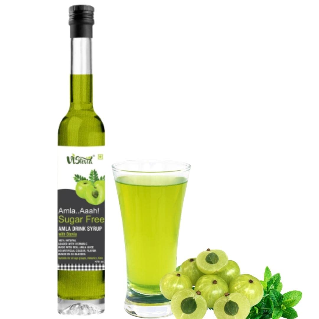 Vistevia Sugar Free Amla Drink Syrup, Diabetic & Keto Friendly - Naturally Sweetened With Stevia - Delicious to Taste, 1 Bottle (470ML) (B0C58SLLVY) Amazon Price History, Amazon Price Tracker