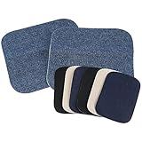 SINGER 00382 Peel and Stick Patches, Twill and Denim Combo Pack