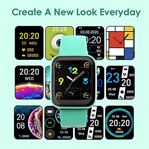 Image of Probus P15 Full Touch Smart Watch 1.69 inch Industry Leading Display With 7 Days Battery Life, IP67 Water Resistant ,Blood Oxygen and Heart Rate Monitor, Sleep & Step Tracker, Smart Notification And Multiple Watch Faces(Green)