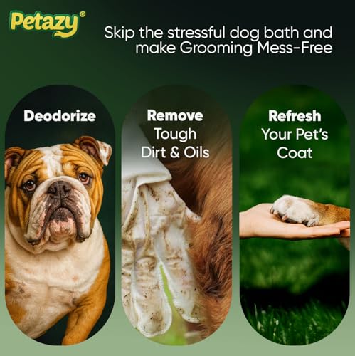 Pet Glove Wipes for Dogs & Cats – 25 Pack | Hypoallergenic, No Rinse, Extra Thick Cleaning Gloves with Aloe & Coconut Oil | Paws, Face, Ears & Butt | Travel Friendly, Gentle & Safe - Image 5