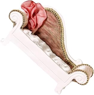Creative Sofa Shape Jewelry Stand for Rings and Ear Accessories | Resin and Cloth Construction, Lightweight Portable Use, Chic Countertop Accent, for Home Display and Storage