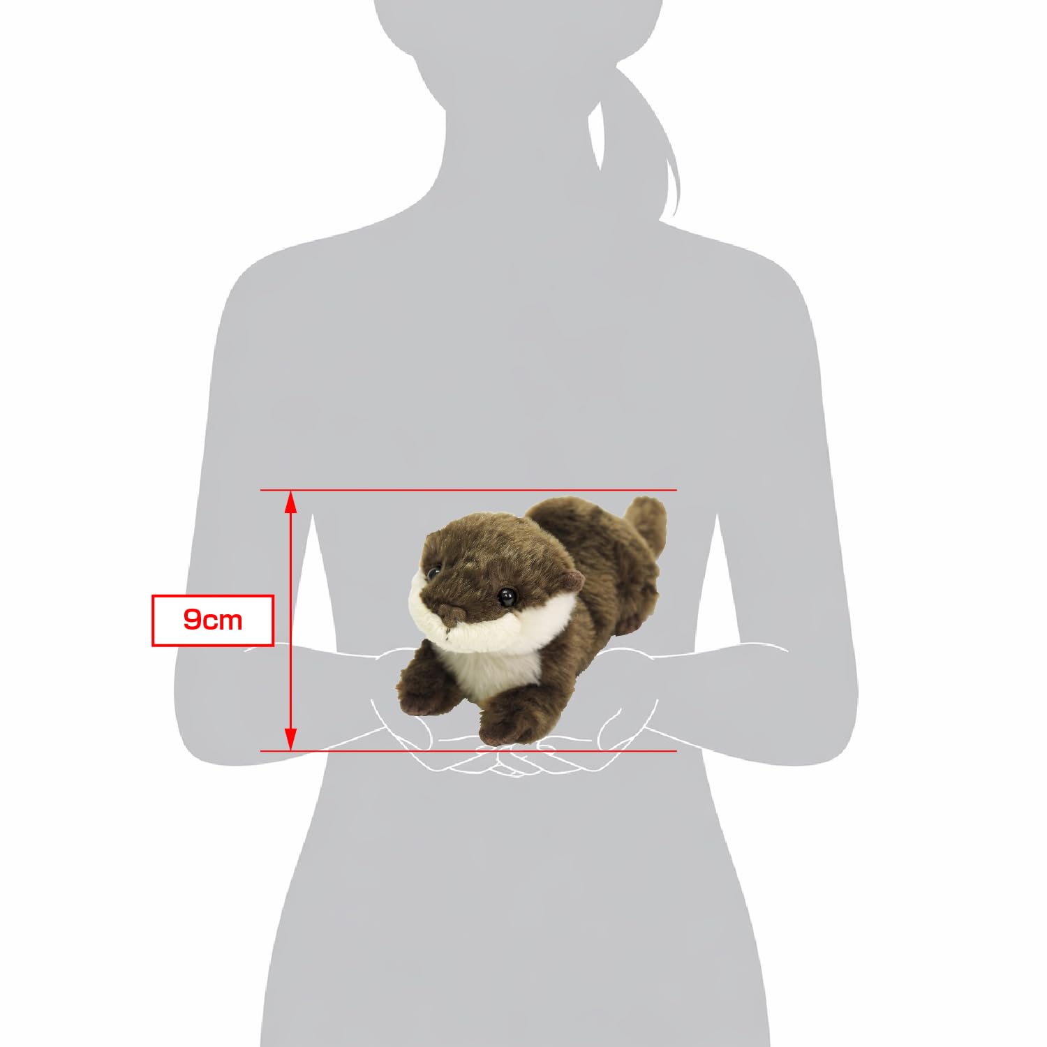 Amazon.co.jp: サンレモン フラッフィーズ カワウソ ブラウン S 8×9