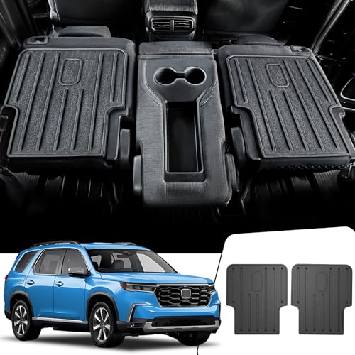 JOULARISE Backrest Mats for Honda Pilot 2025 2024 2023, All Weather TPE 2nd Row Seat Back Protector Kick Mat for Honda Pilot Accessories