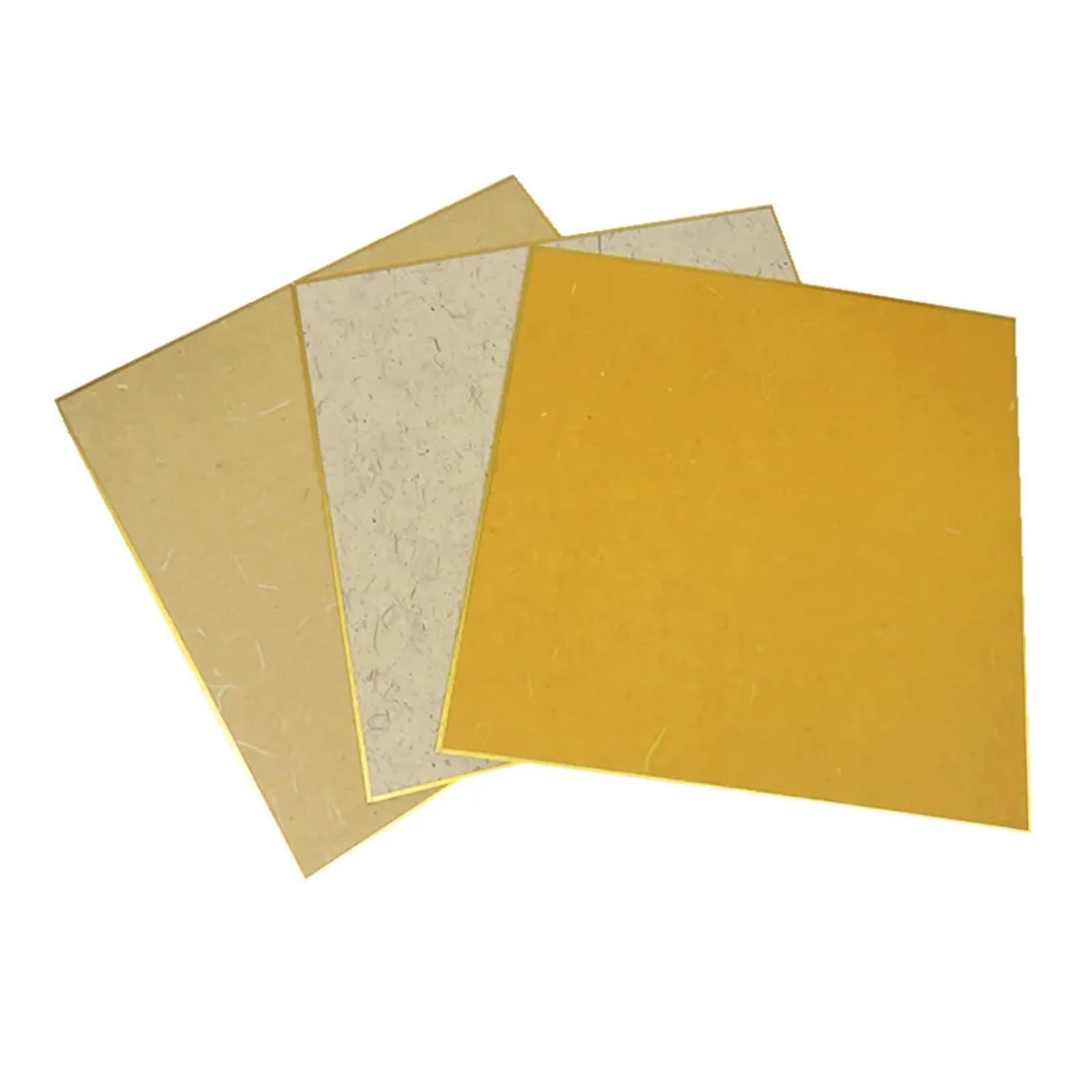 MIUYTRN Chińska karta papierowa Xuan Pół dojrzały papier Xuan 6 arkuszy Zagęścić malowanie kaligraficzne Karty papierowe do montażu cuicui(C,38x38cm)
