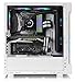Thermaltake H200 Tempered Glass Snow Edition RGB Light Strip ATX Mid Tower Case with One 120mm Rear Fan Pre-Installed CA-1M3-00M6WN-03