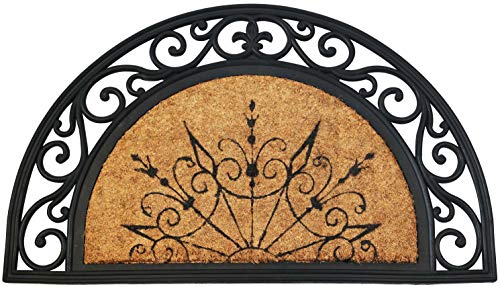 ID Mat Tapis Paillasson, Fibres de Coco Naturelles sur Cadre en Caoutchouc, Beige, 45 x 75 cm, CORALN4575DL85031