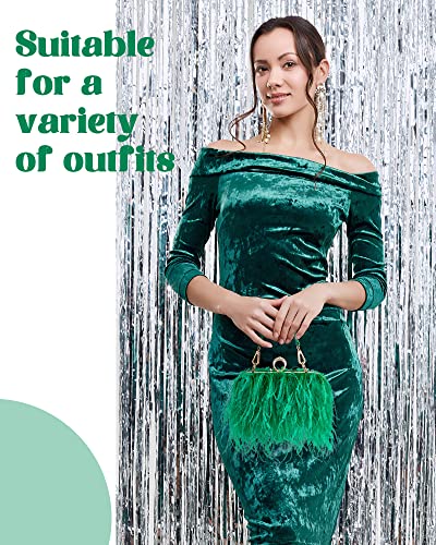 Image of Tessco for you Ostrich Feather Purse for Women