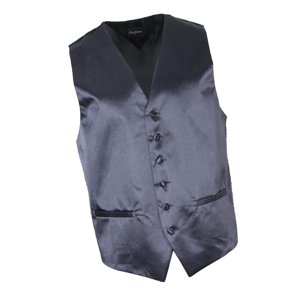 enakshi (label) Enakshi Men's Formal Slim Fit Suit Vest Business Solid Tuxedo Waistcoat XL Gray|Clothing, Shoes & Accessories|Mens Clothing|Coats & Jackets-picture-40
