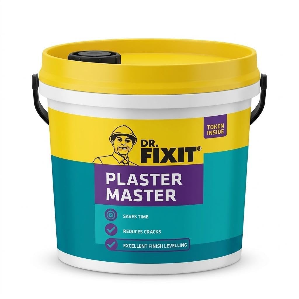 Dr. Fixit Plaster Master Advanced Liquid Waterproofing Compound for Plastering, Internal | External | Ceiling, 10 Litre-image-27