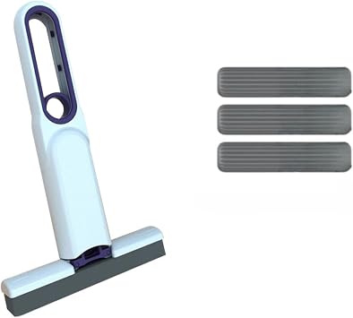 Mini Self-Wringing Gel Mop Highly Absorbent, Hand-Free Water Absorbent Cleaning Mop, Perfect for Home, Kitchen, and Office Use, Replaces Cleaning Cloths