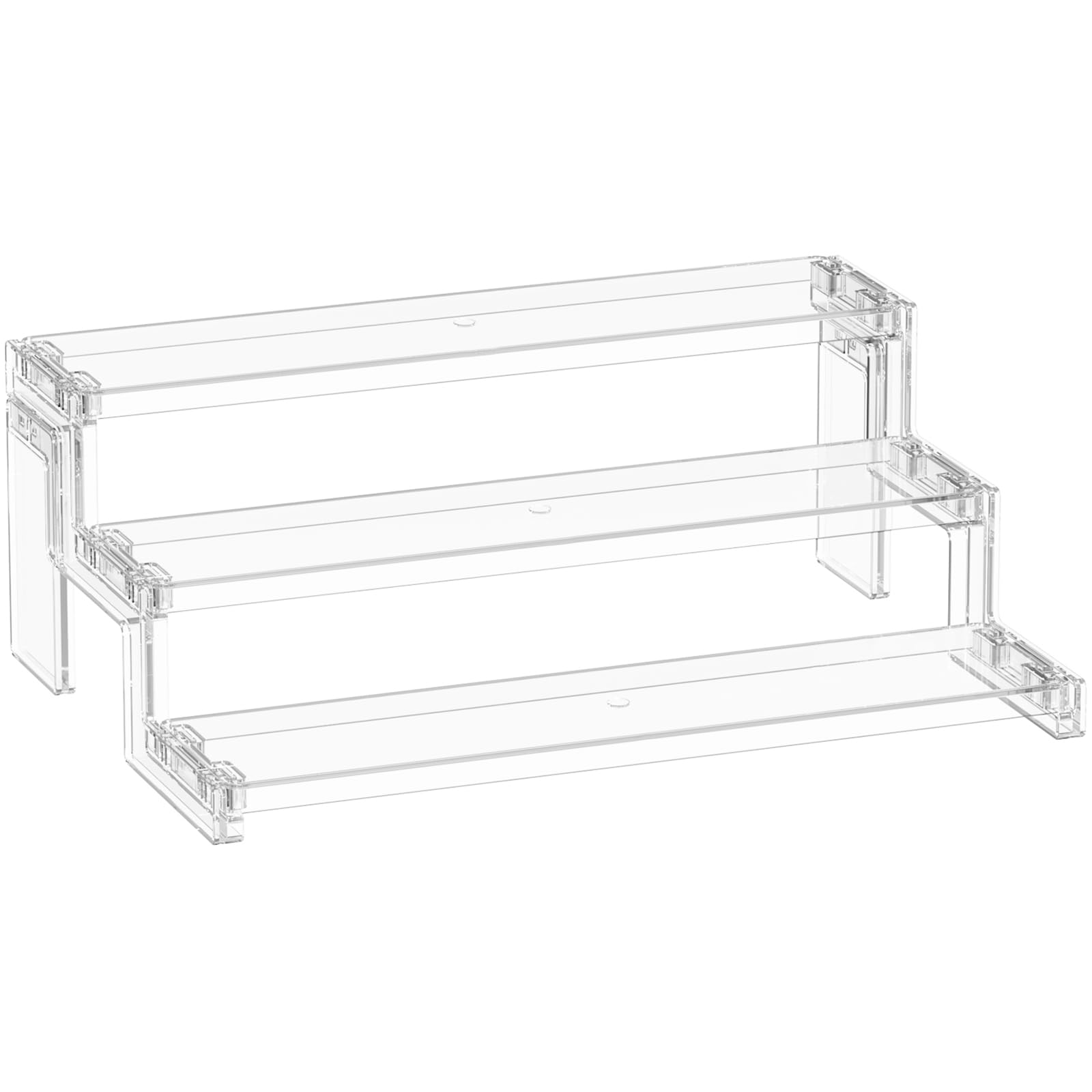 Lifewit 3 Tier Acryl Display Ständer, 1 Stück Riser Regal, Plastik Regal Organizer für Figuren Cupcakes Buffets Desserts Nagellack Gewürz Kosmetik Kunsthandwerk, Schminktisch Organizer, 30 cm/12"