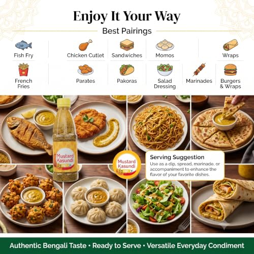 Image of KVD Collection Original Bengali Kasundi Mustard Sauce | No Preservatives | Authentic Bangla Flavor | 300gram