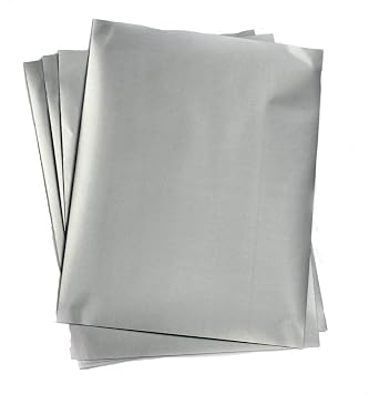 My Scratch Offs 8.5 x 11 Inch Full Sheet Silver Rectangle Stickers 25 Scratch-Off Labels