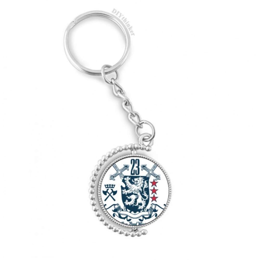 Porte-clés anneau lion médiéval cadeau idéal DIYthinker 3,5"