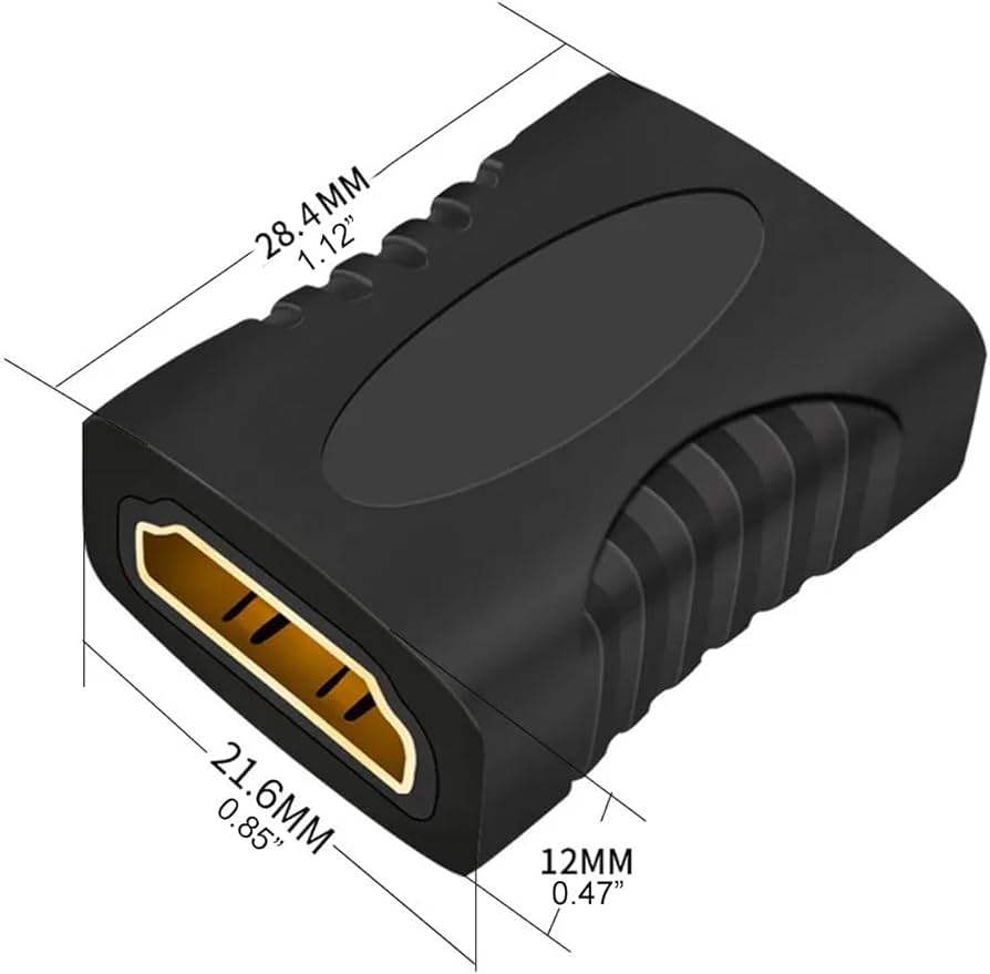 Mini Adattatore Convertitore Accoppiatore DA HDMI Maschio A HDMI Femmina