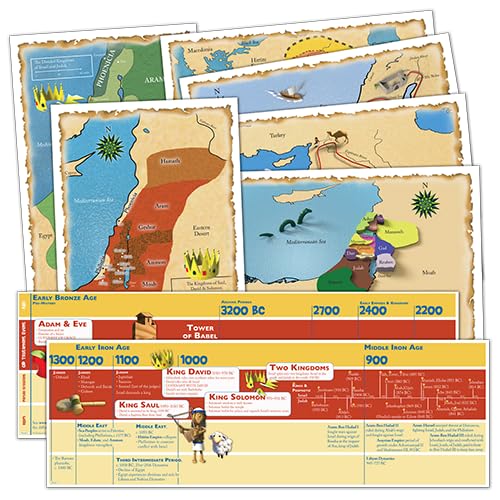God's Great Covenant Old Testament Timeline and Map Set      Paperback – January 1, 2010