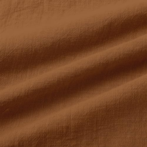 Girls Cotton Linen Shirts Summer Button up V Neck Tunic Blouses 2025 Kids Trendy Lightweight Casual Solid Girls Dressy Tops2