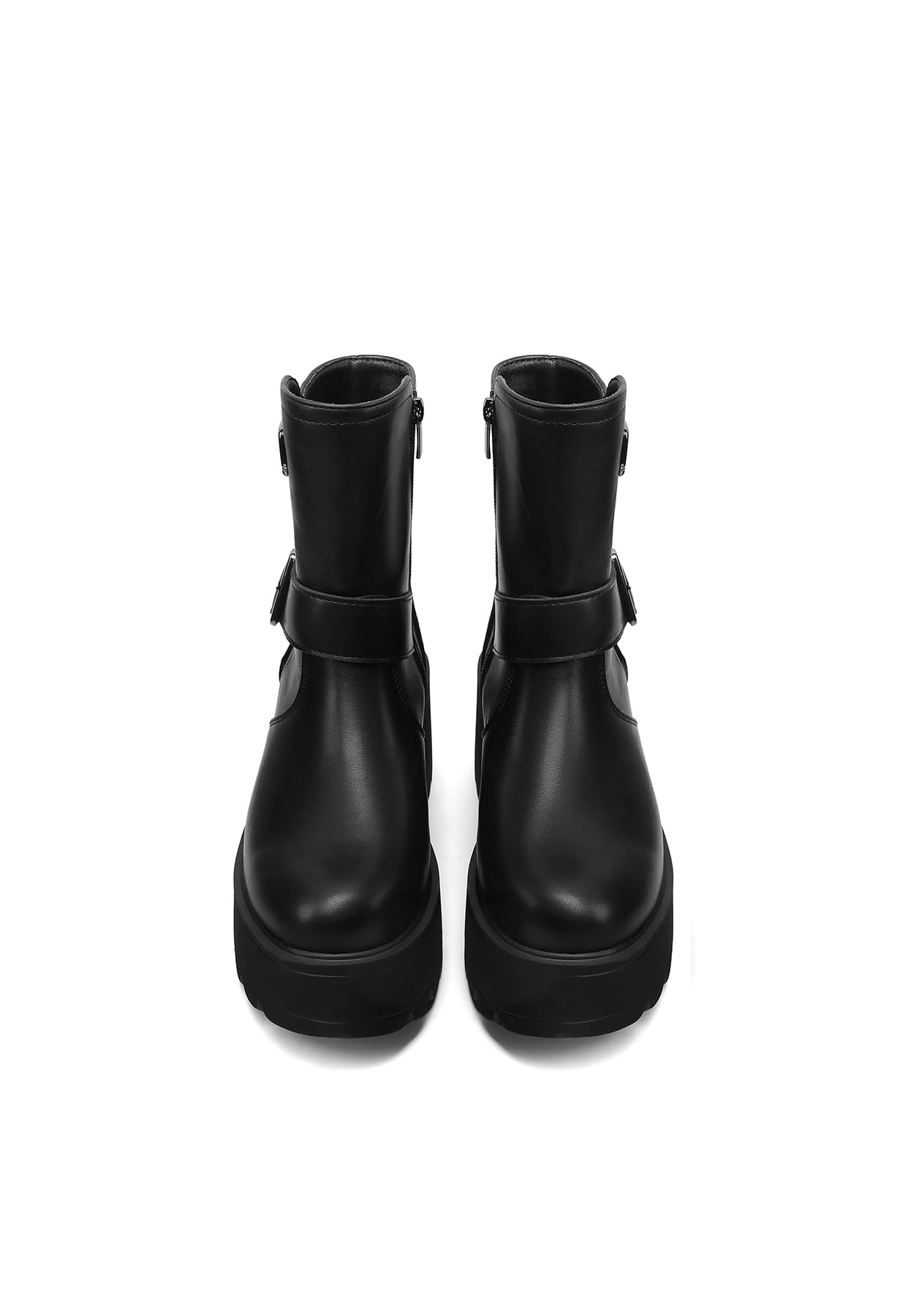 QUEEN HELENA Stivaletti Donna Platform con Fibbia X35-95