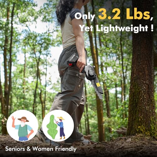 SEESII 8-Inch Brushless Mini Chainsaw