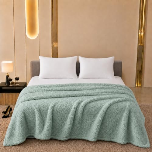 Image of Rangrika.in Blake Collection Ultra Soft Plush Dual Purpose Blanket & Bedsheet | Warm Cozy Bed Blanket with 2 Matching Pillow Covers | All Season Bedding Set