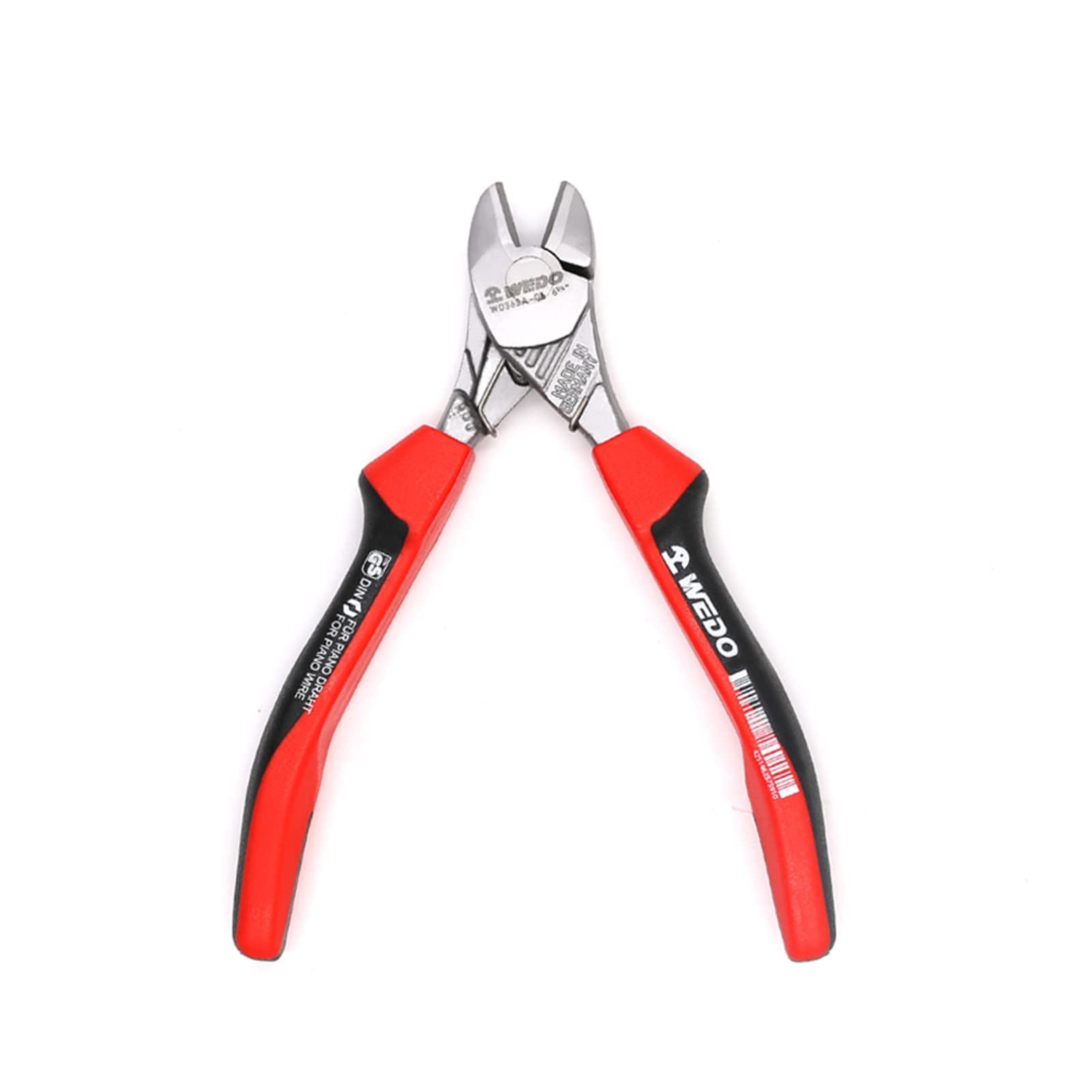 WEDO Alicates de corte diagonal,alicates de corte lateral,tratados térmicamente,duraderos,dureza fuerte y ahorro de mano de obra con mango antideslizante,acero de calidad industrial. 160mm