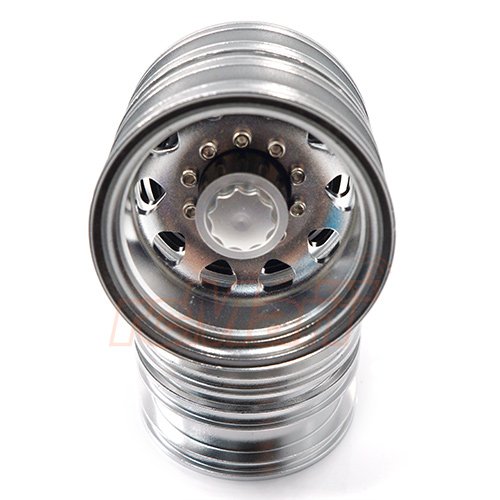 Xtra Speed Aluminum Rear Wheel 10 Spoke For Tamiya 1/14 Tractor Truck 2pcs #XS-59602