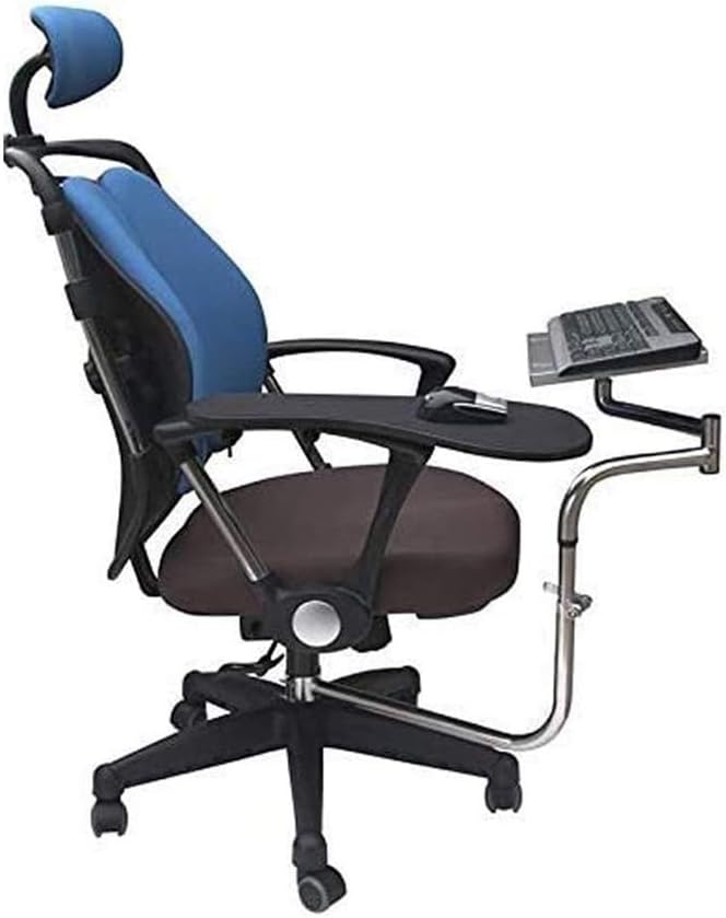 pic Desk Chair With Laptop Tray jdh ergonomic keyboard laptop mouse stand mount installed to chair or any round bar with maximum 1 96 inch diagonal thickness for workstation video