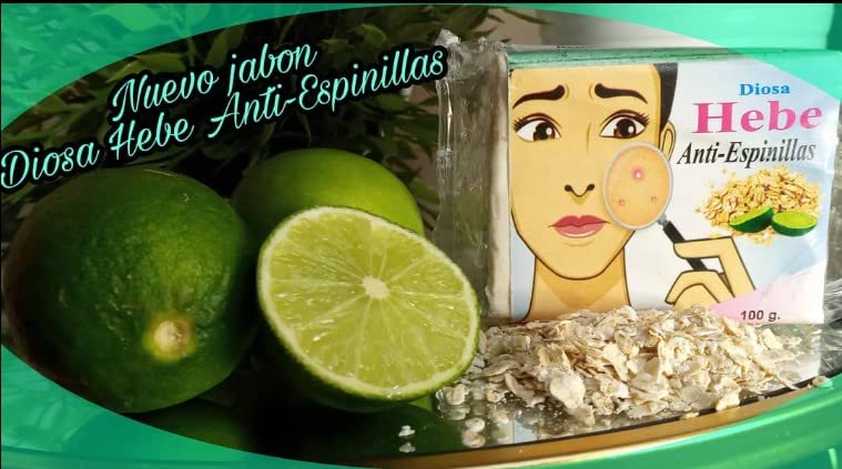 Miniatura 2 de Jabón anti espinillias Diosa Hebe, jabón anti acné Diosa Hebe, tratamiento para el acné, tratamiento para el acné 3.53 oz (paquete de 1)