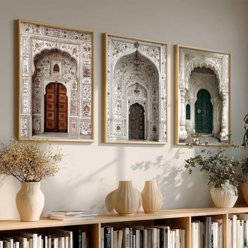Image of kotart Indian Art Traditional Paintings for Living Room | Framed Wall Painting for Home Room Bedroom Office Wall Decor| Wall Poster With frames Set of 3 (19X25 inch)