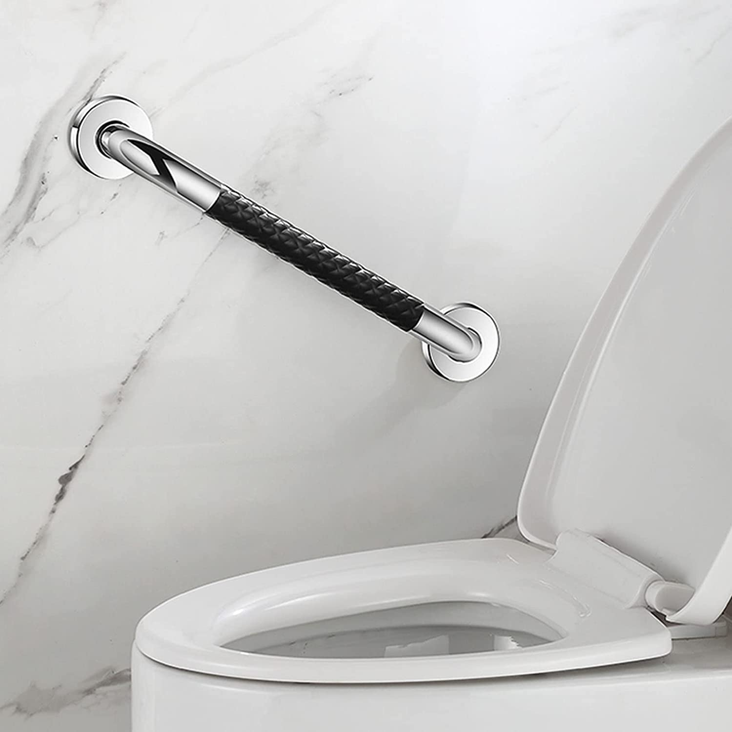Barra de Agarre para Baño,Mango de Ducha de Seguridad para Baño con Agarres Antideslizantes,Toallero,Asidero de Baño de Acero Inoxidable,Mango de Soporte de Seguridad Auxiliar,para Baño, Inodoro, Co